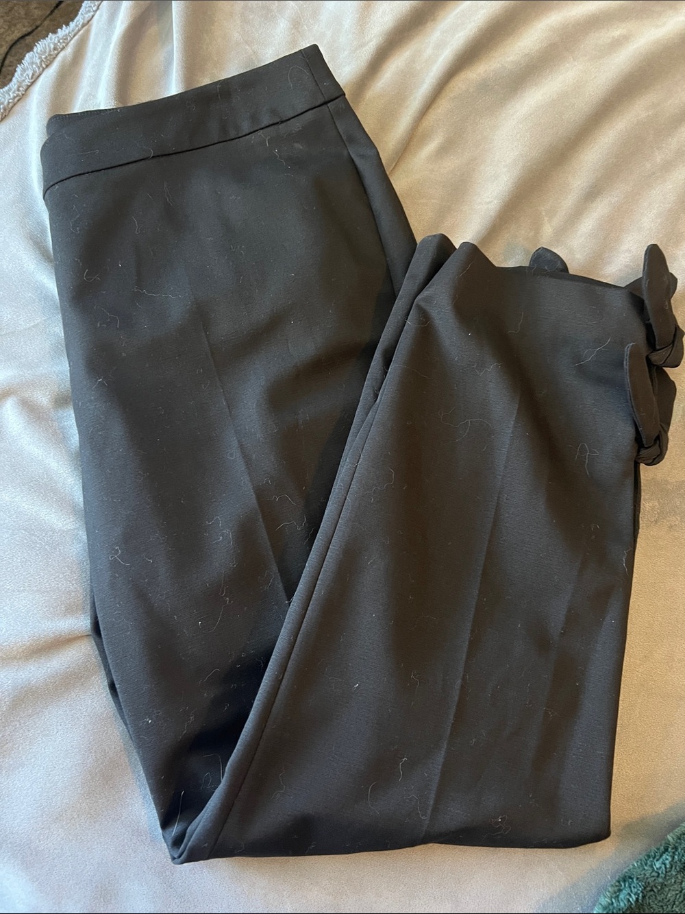 NWOT Nine West Black Women's Capri Pants with Hem Tie